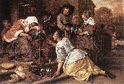 Jan Steen The Effects of Intemperance painting